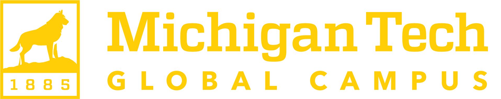 Michigan Technological University Global Campus Yellow Logo